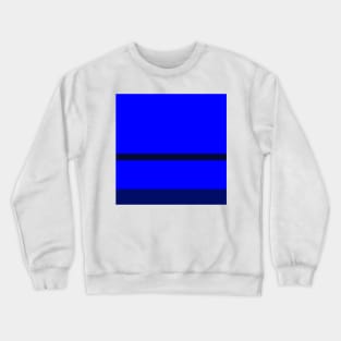 A tremendous blend of Lightblue, Primary Blue, Darkblue and Cetacean Blue stripes. Crewneck Sweatshirt